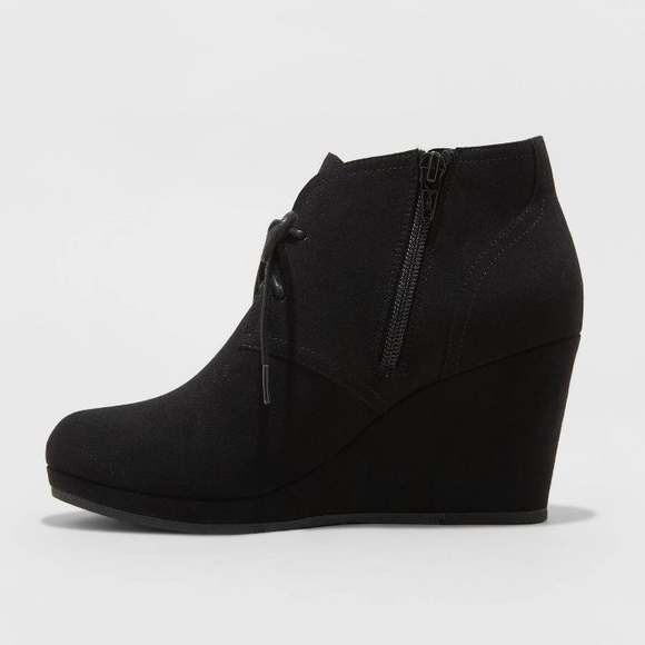 NWOT suede wedge booties - Picture 3 of 12